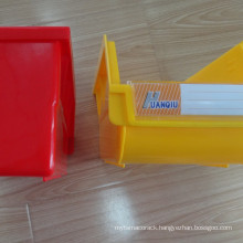 Logistic light duty storage bin compatible to louvered panel/double side plastic shelf bin